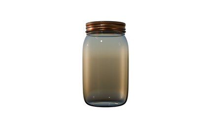 a glass jar with a wooden lid