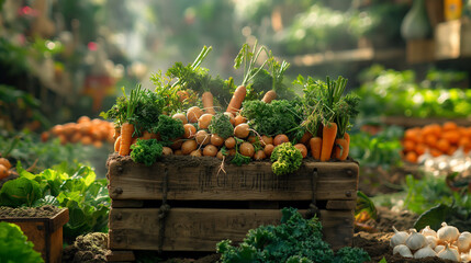 Vegetables sourced directly from garden.
