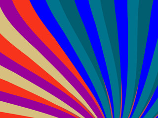 Colorful striped background. Vector illustration. Fun retro design, summer and carnival background.