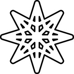Star shape element. Geometric design