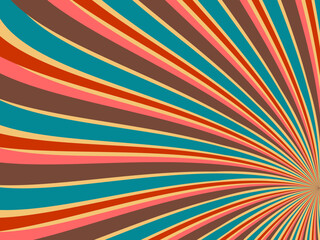 Colorful striped background. Vector illustration. Fun retro design, summer and carnival background.