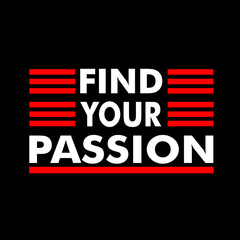 find your passion t shirt design vector, Varsity T shirt Designs, Slogan T shirt Design 