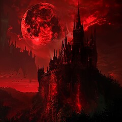 vampiredark themebackground is red castle