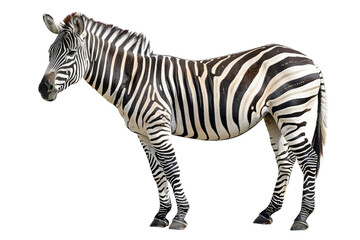 Fototapeta na wymiar Stunning Zebra Image isolated on transparent background