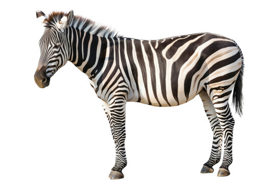 Stunning Zebra Image isolated on transparent background