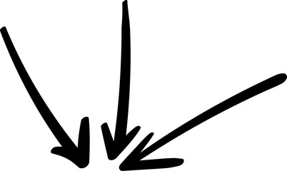 minimalist handdrawn vector arrow