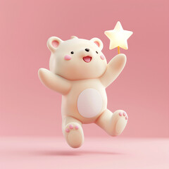 3D of cute bear