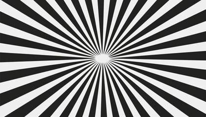 Black and white radial stripes pattern