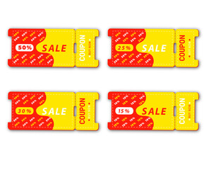 coupon set yellow