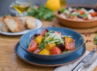 Mediterranean food, traditional dish.