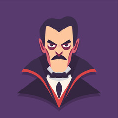 dracula vampire flat vector i...