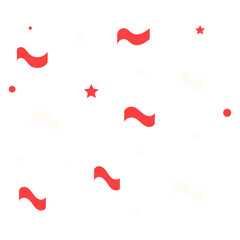 Indonesia Flag Confetti