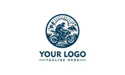 Motorcycle vector logo design vintage transport logo vector group motorcycle