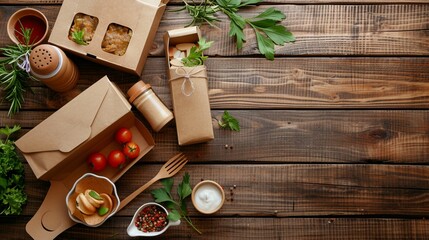 Environmentally Conscious Kitchen: Food Box on Table