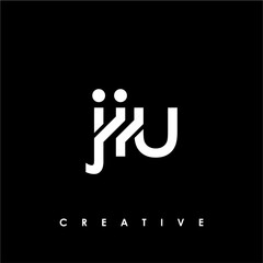 JIU Letter Initial Logo Design Template Vector Illustration