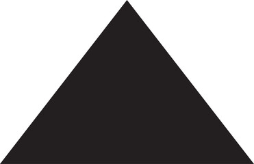 black and white triangle vector.
