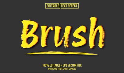 brush editable text effect