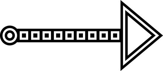 Linear Arrow icons. Modern graphic direction signs