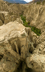 La Paz, Valle de la Luna scenic rock formations. Bolivia..