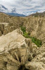 La Paz, Valle de la Luna scenic rock formations. Bolivia..