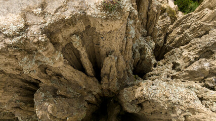 La Paz, Valle de la Luna scenic rock formations. Bolivia..