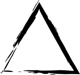 Set of Grunge Triangle frame