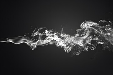 white smoke on a dark background