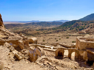 old abandoned Berber village in Tunisia