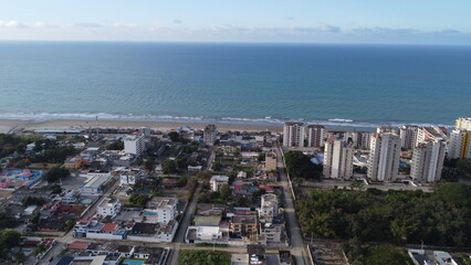 Fototapeta na wymiar Paisajes de Playa vista desde lo alto, mediante fotografías con Dron