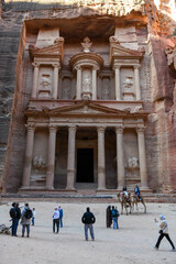 View at the Treasury at Petra in Jordan - 777357639