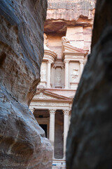 View at the Treasury at Petra in Jordan - 777357689