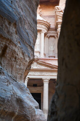 View at the Treasury at Petra in Jordan - 777357697