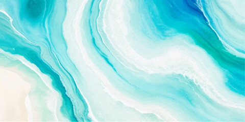 abstract soft blue and green abstract water color ocean wave texture background. Banner Graphic Resource as background for ocean wave and water wave abstract graphics	