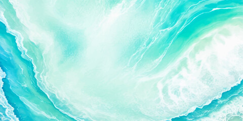 abstract soft blue and green abstract water color ocean wave texture background. Banner Graphic Resource as background for ocean wave and water wave abstract graphics	