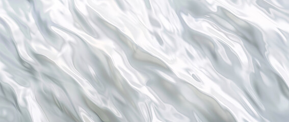 Obraz premium Beautiful abstract white pearl background texture. White glossy waves and bumps.