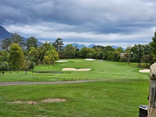 A Panoramic View of a Golf Course