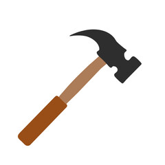 Hammer icon vector silhouette drawing Hammer turns crew tool symbol illustration on a Transparent Background