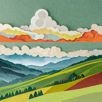 종이로만든 멋진풍경