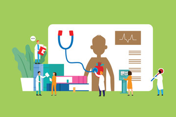 Medical diagnosis of human cardiovascular diseases