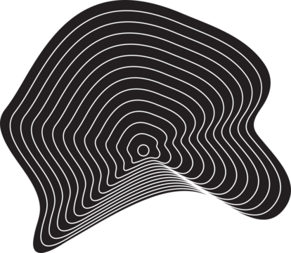 Dynamic amorphous shapes with blend effect. Modern design