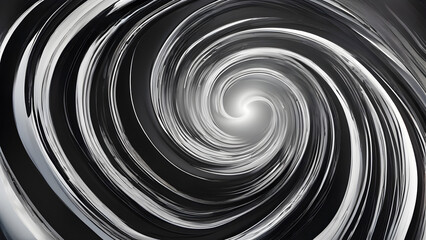 Silver Swirls: Whirling White Watercolor Background(Generative AI)