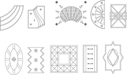 vector design sketch illustration, vintage traditional ethnic classic ornament decoration image