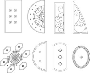 Obraz premium vector design sketch illustration, vintage traditional ethnic classic ornament decoration image