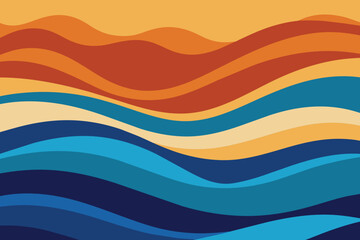 Abstract Background of Waves vector design