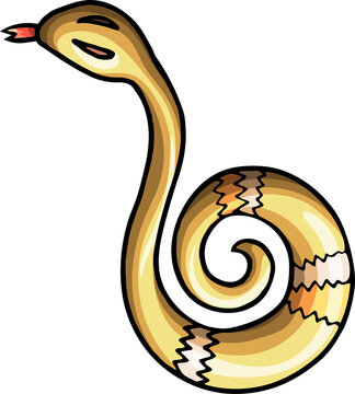 recommend clip art: Cute snake animal funny cartoon clipart illustration