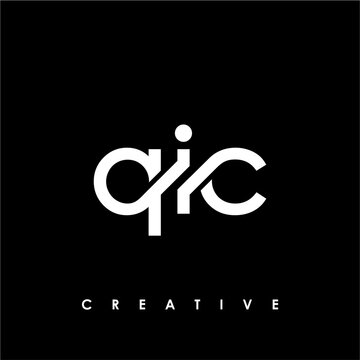 QIC Letter Initial Logo Design Template Vector Illustration