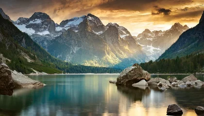 Meubelstickers lake, mountain, landscape, water © Danmarpe