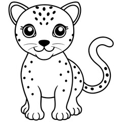 Fototapeta premium cheetah - vector illustration