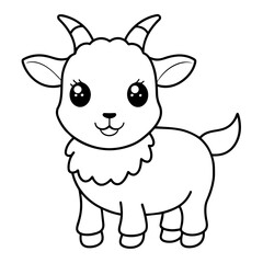 Obraz na płótnie Canvas sparkling goat eyes- vector illustration