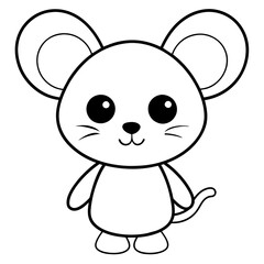 pups baby mouse - vector illustration